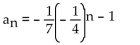 Write a formula for the nth term of the given geometric sequence. Do not use a recursion formula. -  A)    B)    C)    D)   