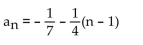 Write a formula for the nth term of the given geometric sequence. Do not use a recursion formula. -  A)    B)    C)    D)   