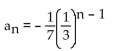 Find the required part of the geometric sequence. -Find a formula for the nth term of a geometric sequence with third term   and sixth term -   . A)    B)    C)    D)   
