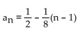 Find the required part of the geometric sequence. -Find a formula for the nth term of a geometric sequence with second term   and fifth term   A)    B)    C)    D)   