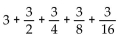 Find the sum of the geometric series. -  A)    B)    C)  0 D)  93