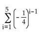 Write the geometric series in summation notation. -  A)    B)    C)    D)   