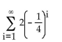 Find the sum of the given infinite geometric series if possible. Write the answer as a decimal number if appropriate. -  A)  1 B)  -0.5 C)  -0.4 D)  0.4