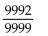 Write the repeating decimal number as a fraction. -0.92929292 . . . A)    B)    C)    D)   