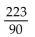 Write the repeating decimal number as a fraction. -2.25252525 . . . A)    B)    C)    D)   