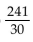 Write the repeating decimal number as a fraction. -7.3030303 . . . A)    B)    C)    D)   