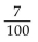 Write the repeating decimal number as a fraction. -0.07777 . . . A)    B)    C)    D)   