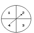 Solve the problem. -  Give the number of possible outcomes for spinning the spinner 9 times. A)  262,144 B)  65,536 C)  36 D)  1,048,576