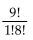 Evaluate the expression. -  A)  0 B)    C)  9 D)  1
