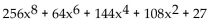 Write the complete binomial expansion. -  A)    B)    C)    D)   