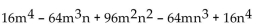 Write the complete binomial expansion. -  A)    B)    C)    D)   