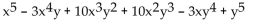 Write the complete binomial expansion. -  A)    B)    C)    D)   