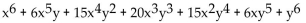Write the complete binomial expansion. -  A)    B)    C)    D)   