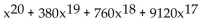 Write the first four terms of the binomial expansion. -  A)    B)    C)    D)   