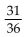 Find the probability of the event. -Two 6-sided dice are rolled. What is the probability the sum of the two numbers on the dice will be 6? A)  1 B)    C)    D)  5