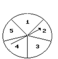 Use the addition rule to solve the problem. -  What is the probability that the arrow will land on an odd number? A)  0 B)    C)    D)  1