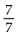 Use the addition rule to solve the problem. -One digit from the number 7,686,336 is written on each of seven cards. What is the probability of drawing a card that shows 7 or 3? A)    B)    C)    D)   