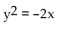 Find the equation of the parabola determined by the given information. -Focus at (0, -2) , directrix y = 2 A)    B)    C)    D)   