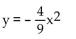 Find the equation of the parabola determined by the given information. -Vertex at the origin, focus at   A)    B)    C)    D)   