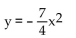 Find the equation of the parabola determined by the given information. -Vertex at the origin, focus at   A)    B)    C)    D)   