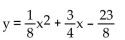 Find the equation of the parabola determined by the given information. -Focus at (-3, -2) , directrix y = -6 A)    B)    C)    D)   