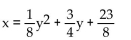 Find the equation of the parabola determined by the given information. -Focus at (-3, -2) , directrix y = -6 A)    B)    C)    D)   