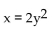 Find the equation of the parabola with the given focus and directrix. -  A)    B)    C)    D)   