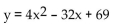 Find the coordinates of the vertex of the parabola. -  A)  (-5, -4)  B)  (-4, -5)  C)  (4, 5)  D)  (5, 4) 