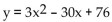 Find the coordinates of the vertex of the parabola. -  A)  (5, 1)  B)  (1, 5)  C)  (-1, -5)  D)  (-5, -1) 