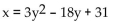 Find the coordinates of the vertex of the parabola. -  A)  (4, 3)  B)  (0, 4)  C)  (3, 4)  D)  (3, 0) 