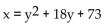 Find the coordinates of the vertex of the parabola. -  A)  (0, -8)  B)  (-8, -9)  C)  (-9, 0)  D)  (-9, -8) 