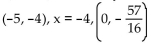 Find the vertex, axis of symmetry, and y-intercept of the parabola that has the given focus and directrix. -Focus (-5, -6) , directrix y = 2 A)    B)  (-5, -2) , y = -5, (0, -2)  C)  (-2, -5) , y = -2, (0, -5)  D)   
