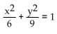 Write an equation for the ellipse. -  A)    B)    C)    D)   