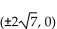 Write an equation for the ellipse. -Foci   and y-intercepts   A)    B)    C)    D)   