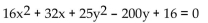 Find the foci of the ellipse. -  A)  (4, -4) , (4, 2)  B)  (-4, 4) , (2, 4)  C)  (-5, 4) , (3, 4)  D)  (4, -5) , (4, 3) 