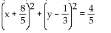 Write the equation for the circle described. -Center at   radius   A)    B)    C)    D)   
