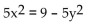 Identify the equation as a parabola, ellipse, or circle. -  A)  Circle B)  Ellipse C)  Parabola D)  None of the above