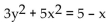 Identify the equation as a parabola, ellipse, or circle. -  A)  Ellipse B)  Parabola C)  Circle D)  None of the above