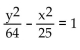 Find the equation of the hyperbola. -Vertices at (0, 5)  and (0, -5) , foci at (0, 8)  and (0, -8)  A)    B)    C)    D)   