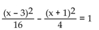 Match the given graph with its equation. -  A)    B)    C)    D)   