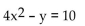 Identify the equation as a parabola, circle, ellipse, or hyperbola. -  A)  Parabola B)  Circle C)  Ellipse D)  Hyperbola