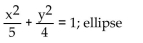 Use completing the square to rewrite the equation in one of the standard forms for a conic and identify the conic. -  A)    B)    C)    D)   