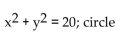 Use completing the square to rewrite the equation in one of the standard forms for a conic and identify the conic. -  A)    B)    C)    D)   