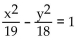 Solve the problem. Round to the nearest tenth when necessary. -A comet follows the hyperbolic path described by   where x and y are in millions of miles. If the sun is the focus of the path, how close to the sun is the vertex of the path?   A)  4.4 million mi B)  37 million mi C)  1.7 million mi D)  7.4 million mi