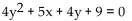 Use the value of AC to identify the conic. -  A)  Parabola B)  Ellipse C)  Circle D)  Hyperbola