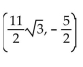 Find the new coordinates of the given point when the xy-coordinate system is rotated by the indicated angle. -(8, -3) ; 45° A)    B)    C)    D)   