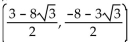Find the new coordinates of the given point when the xy-coordinate system is rotated by the indicated angle. -(3, -8) ; 60° A)    B)    C)    D)   