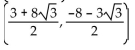 Find the new coordinates of the given point when the xy-coordinate system is rotated by the indicated angle. -(3, -8) ; 60° A)    B)    C)    D)   