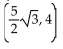 Find the new coordinates of the given point when the xy-coordinate system is rotated by the indicated angle. -(5, 8) ; 60° A)    B)    C)    D)   