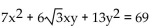 Use rotation of axes to eliminate the product term. -  A)    B)    C)    D)   